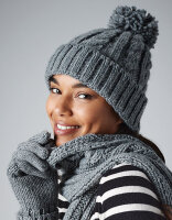 Cable Knit Melange Beanie, Beechfield B480 // CB480