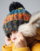 Junior Corkscrew Pom Pom Beanie, Beechfield B486b // CB486b