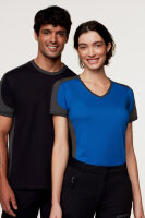 Damen V-Shirt Contrast MIKRALINAR®, Hakro 190 // HA190