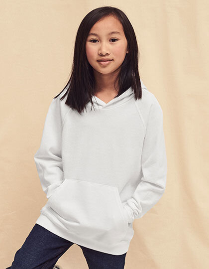 Kids&acute; Lightweight Hooded Sweat, Fruit of the Loom 62-009-0 // F430K