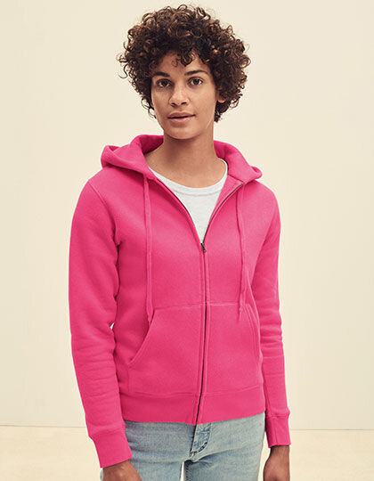 Ladies&acute; Premium Hooded Sweat Jacket, Fruit of the Loom 62-118-0 // F440N