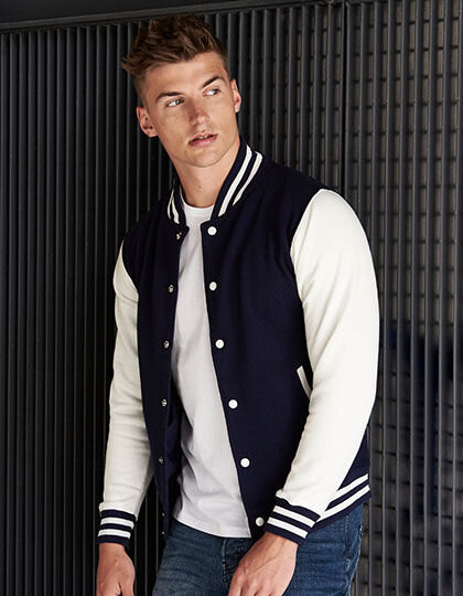 Varsity Jacket, Just Hoods JH043 // JH043