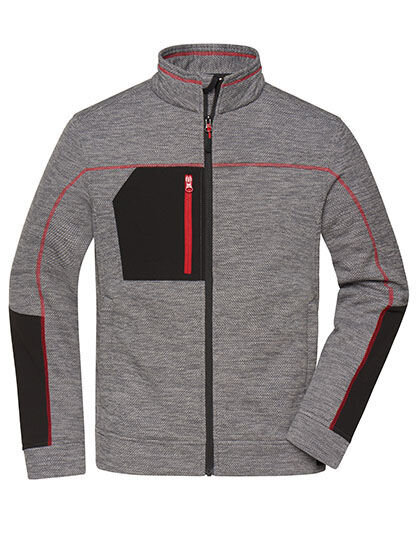 Men&acute;s Structure Fleece Jacket, James+Nicholson JN1818 // JN1818