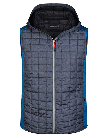 Men&acute;s Knitted Hybrid Vest, James+Nicholson JN768 // JN768