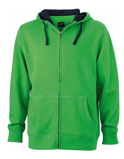 Men&acute;s Lifestyle Zip-Hoody, James+Nicholson JN963 // JN963