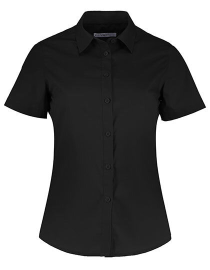 Women&acute;s Tailored Fit Poplin Shirt Short Sleeve, Kustom Kit KK241 // K241