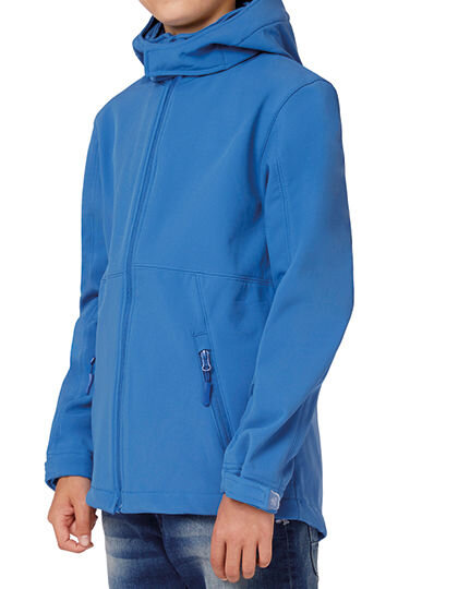 Kids&acute; Hooded Softshell Jacket, B&amp;C JK969 // BCJK969