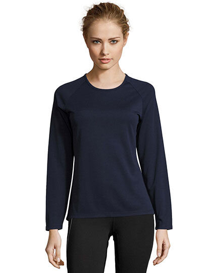 Women&acute;s Long Sleeve Sports T-Shirt Sporty, SOL&acute;S 02072 // L02072