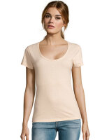 Women´s Low-Cut Round Neck T-Shirt Metropolitan,...