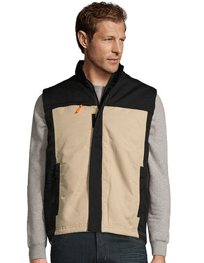 Men&acute;s Workwear Bodywarmer - Mission Pro, SOL&acute;S ProWear 01567 // LP01567