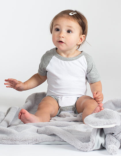 Essential Short Sleeved Baseball Bodysuit, Larkwood LW502 // LW502