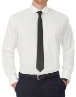 Men´s Poplin Shirt Black Tie Long Sleeve, B&C...