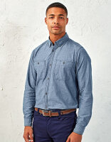 Men´s Organic Chambray Fairtrade Long Sleeve Shirt,...