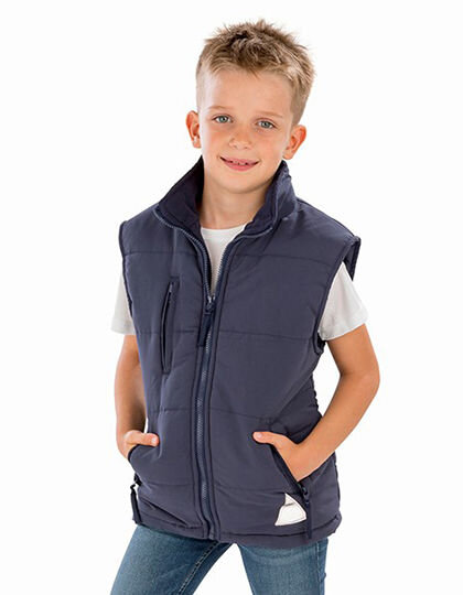 Junior Ultra Padded Bodywarmer, Result R088J // RT88J