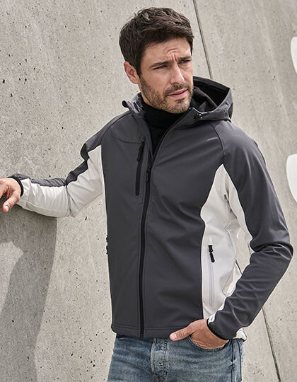 Men&acute;s Hooded Lightweight Performance Softshell Jacket, Tee Jays 9514 // TJ9514N