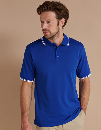 Men&acute;s Coolplus&reg; Short Sleeved Tipped Polo Shirt, Henbury H482 // W482