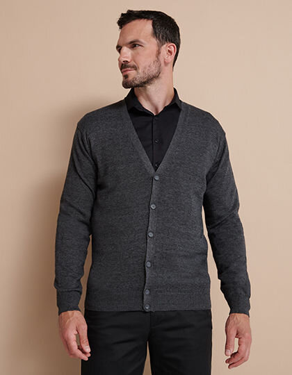 Men&acute;s Lightweight V-Neck Cardigan, Henbury H722 // W722