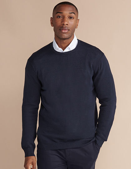 Men&acute;s Lightweight Crew Neck Jumper, Henbury H725 // W725