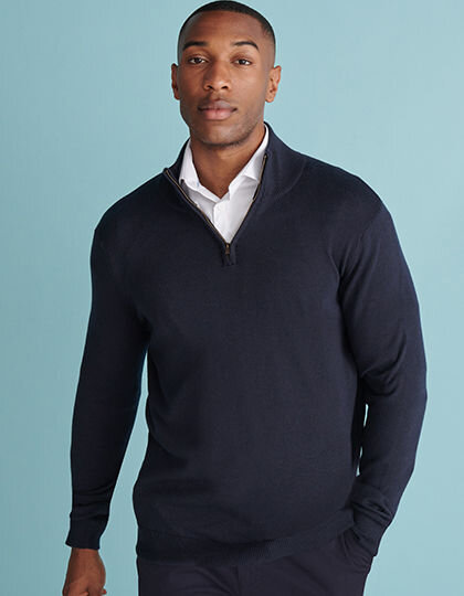 Men&acute;s Quarter Zip Jumper, Henbury H729 // W729