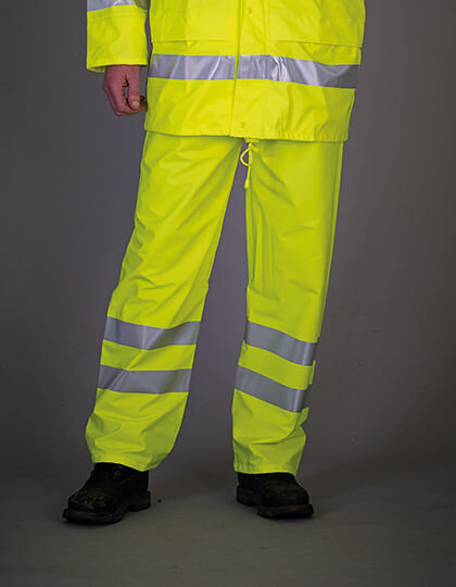 Hi-Vis Soft Flex Breathable Rain Trousers, YOKO HVS451 // YK451