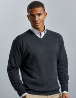 Men´s V-Neck Knitted Pullover, Russell Collection...