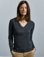 Ladies´ V-Neck Knitted Pullover, Russell Collection...
