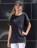 Ladies´ Acid Washed Extended Shoulder Tee, Build...