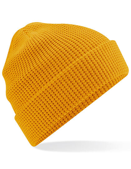 Organic Cotton Waffle Beanie, Beechfield B52N // CB52N