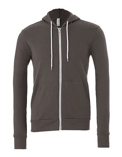 Unisex Poly-Cotton Fleece Full-Zip Hoodie, Canvas 3739 // CV3739