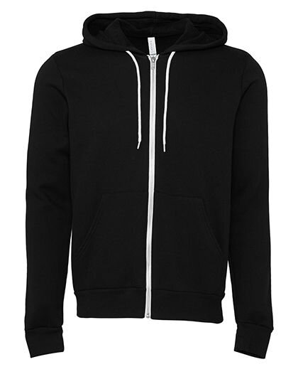 Unisex Poly-Cotton Fleece Full-Zip Hoodie, Canvas 3739 // CV3739