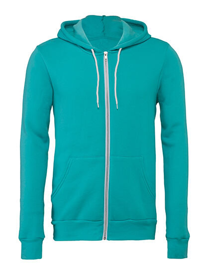 Unisex Poly-Cotton Fleece Full-Zip Hoodie, Canvas 3739 // CV3739