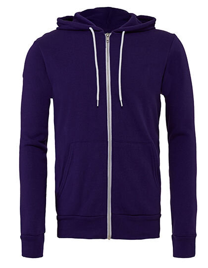 Unisex Poly-Cotton Fleece Full-Zip Hoodie, Canvas 3739 // CV3739