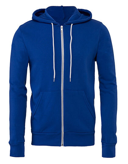 Unisex Poly-Cotton Fleece Full-Zip Hoodie, Canvas 3739 // CV3739