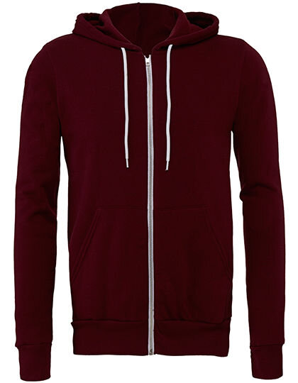 Unisex Poly-Cotton Fleece Full-Zip Hoodie, Canvas 3739 // CV3739