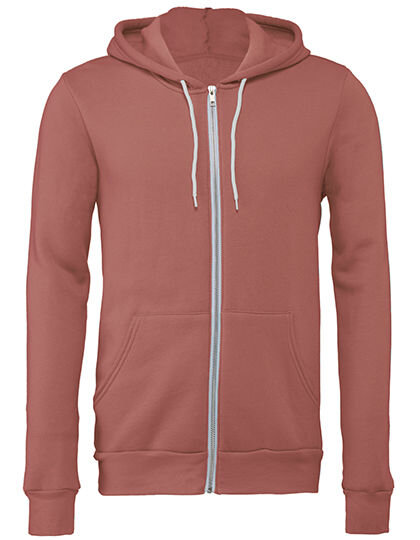 Unisex Poly-Cotton Fleece Full-Zip Hoodie, Canvas 3739 // CV3739