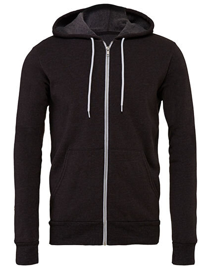 Unisex Poly-Cotton Fleece Full-Zip Hoodie, Canvas 3739 // CV3739