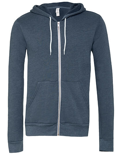 Unisex Poly-Cotton Fleece Full-Zip Hoodie, Canvas 3739 // CV3739