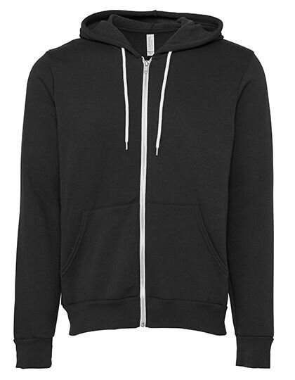 Unisex Poly-Cotton Fleece Full-Zip Hoodie, Canvas 3739 // CV3739