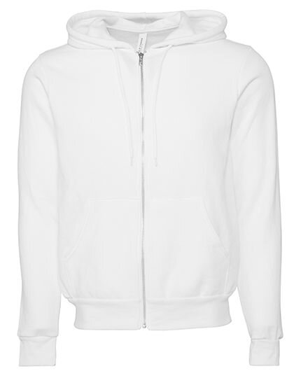 Unisex Poly-Cotton Fleece Full-Zip Hoodie, Canvas 3739 // CV3739