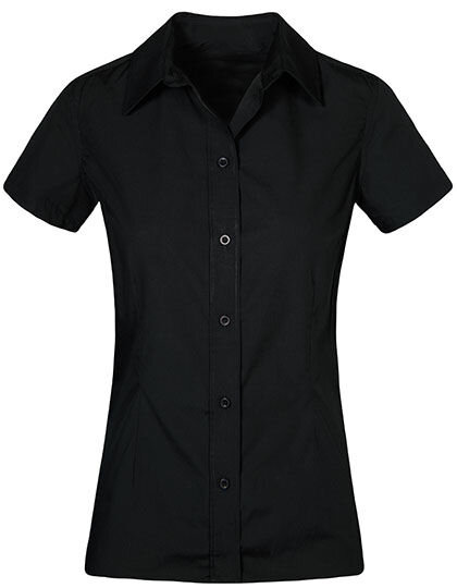 Women&acute;s Poplin Shirt Short Sleeve, Promodoro 6305 // E6305