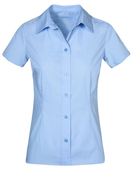 Women&acute;s Poplin Shirt Short Sleeve, Promodoro 6305 // E6305