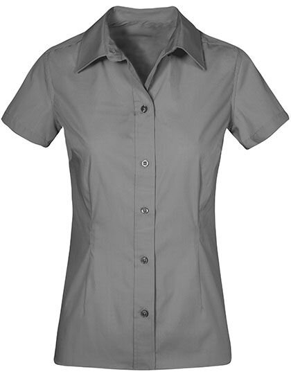 Women&acute;s Poplin Shirt Short Sleeve, Promodoro 6305 // E6305