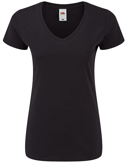 Ladies&acute; Iconic 150 V Neck T, Fruit of the Loom 61-444-0 // F274