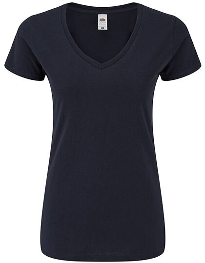 Ladies&acute; Iconic 150 V Neck T, Fruit of the Loom 61-444-0 // F274