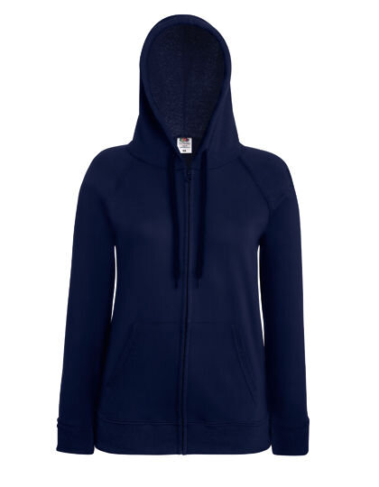 Ladies&acute; Lightweight Hooded Sweat Jacket, Fruit of the Loom 62-150-0 // F408