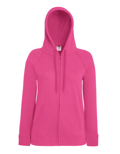 Ladies&acute; Lightweight Hooded Sweat Jacket, Fruit of the Loom 62-150-0 // F408