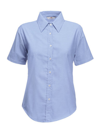 Ladies&acute; Short Sleeve Oxford Shirt, Fruit of the Loom 65-000-0 // F701