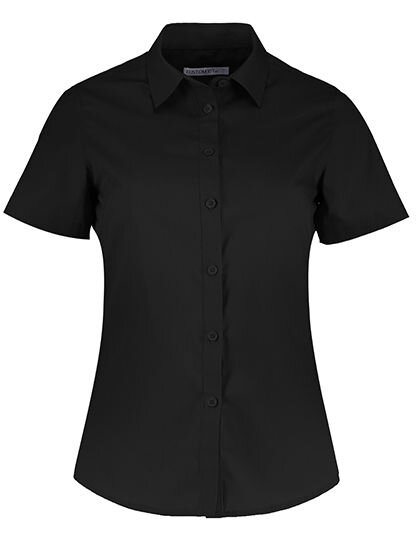 Women&acute;s Tailored Fit Poplin Shirt Short Sleeve, Kustom Kit KK241 // K241