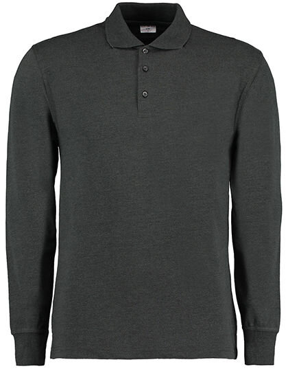 Men&acute;s Classic Fit Piqu&eacute; Polo Shirt Long Sleeve, Kustom Kit KK430 // K430