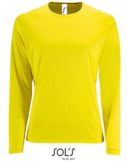 Women&acute;s Long Sleeve Sports T-Shirt Sporty, SOL&acute;S 02072 // L02072